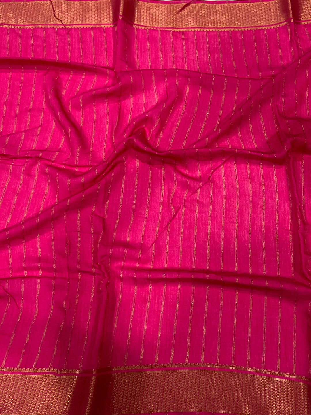 Elegant Cotton Viscose Zari Check Ombre Saree by My Store