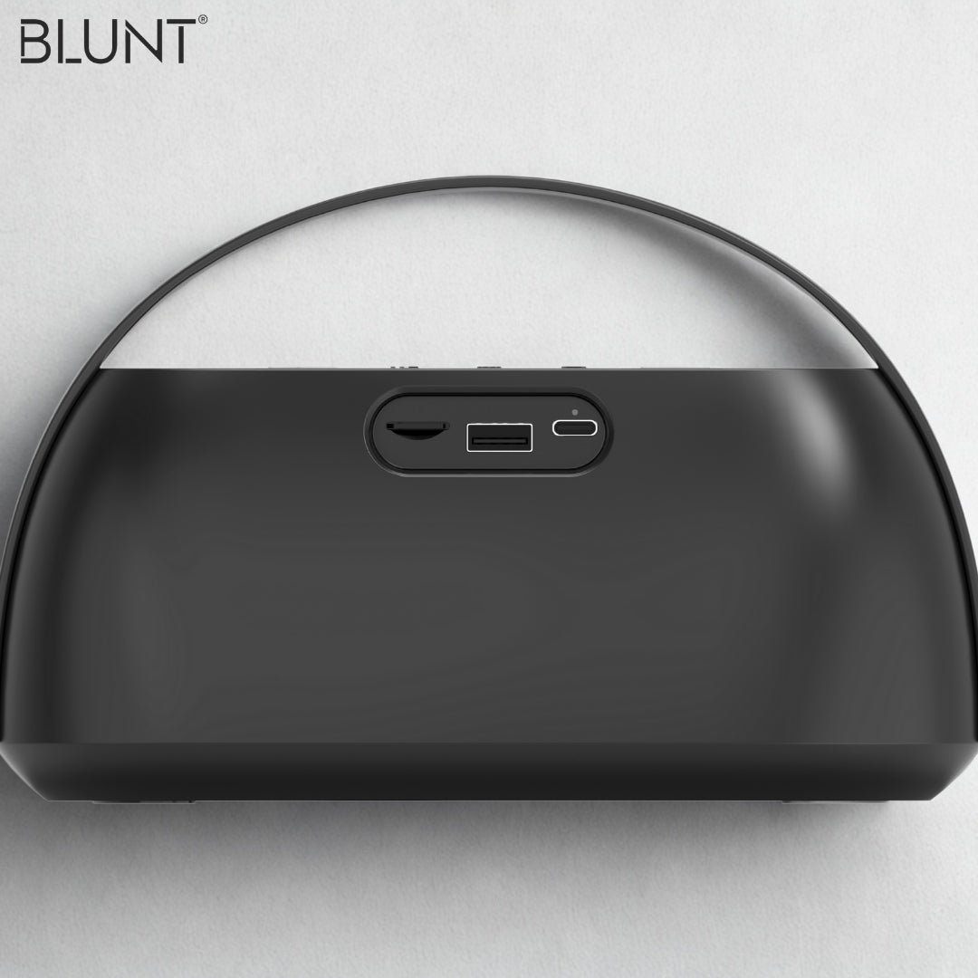 BLUNT SOUNDWAVE T4 – 18W RGB Bluetooth Speaker with 12H Playtime, TWS, FM & More