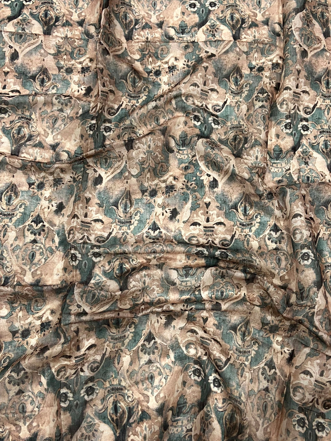 Blue Tussar Blossom Saree by My Store