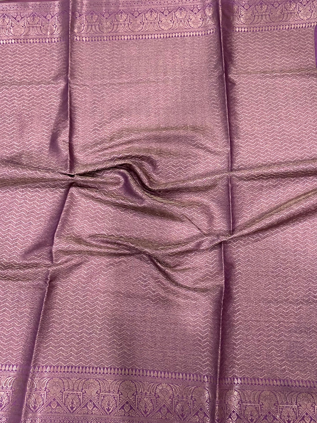 Lavender Bamboo Silk Floral Saree