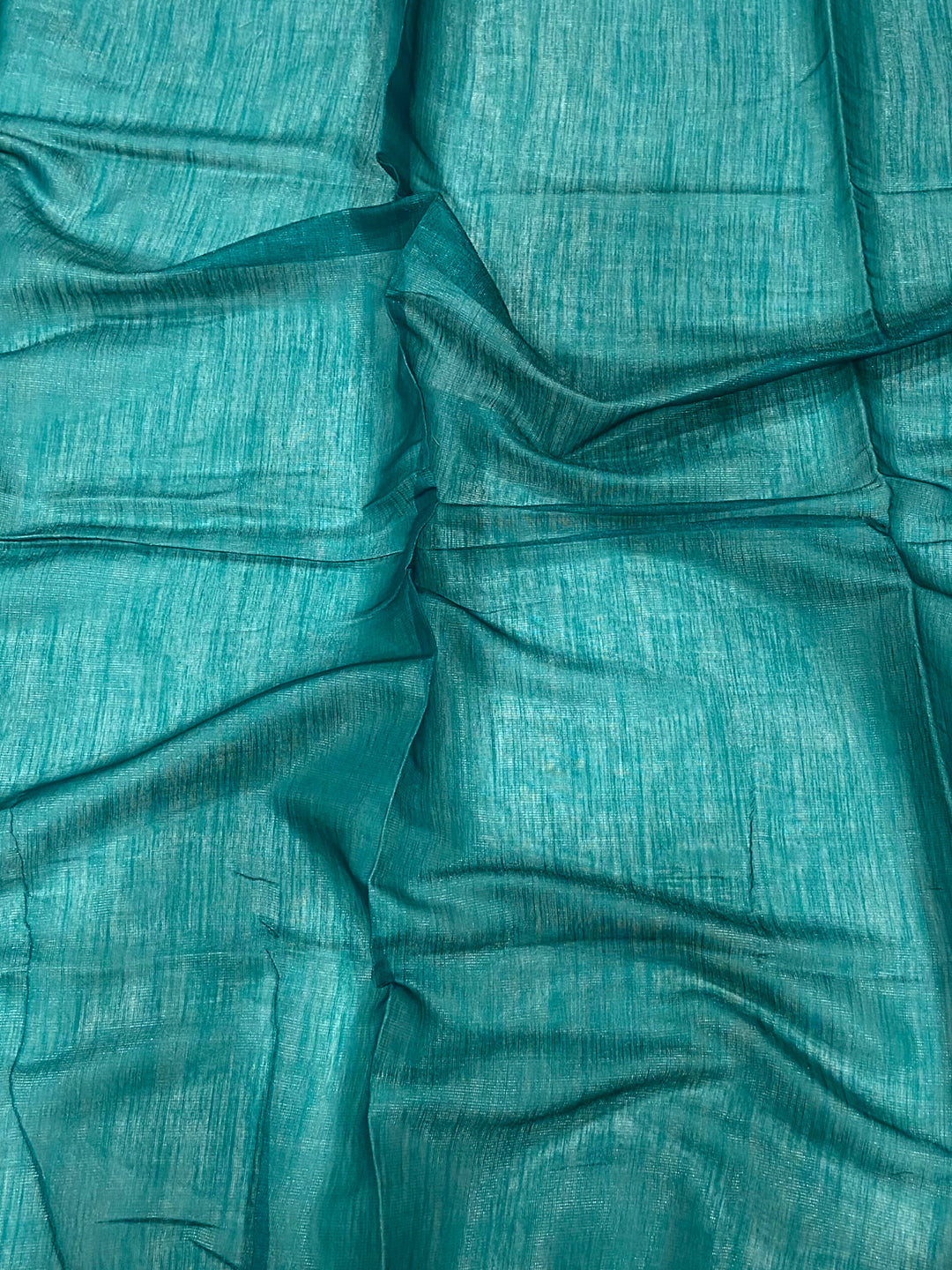 Sky Blue Ombre Chanderi Tissue Saree by My Store