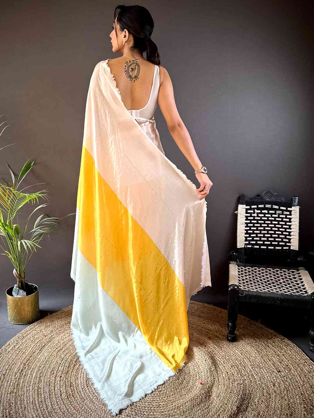 Radiance Swarovski Stone Saree by My Store