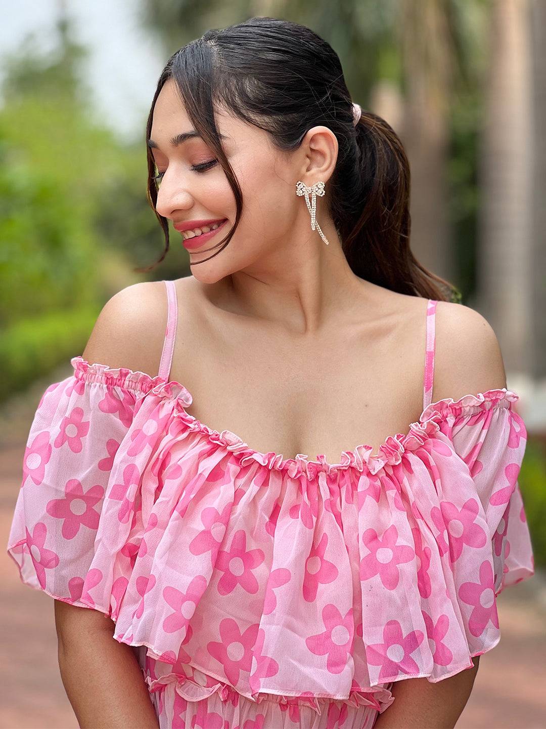 Serene Rosette Flower Dress by My Store