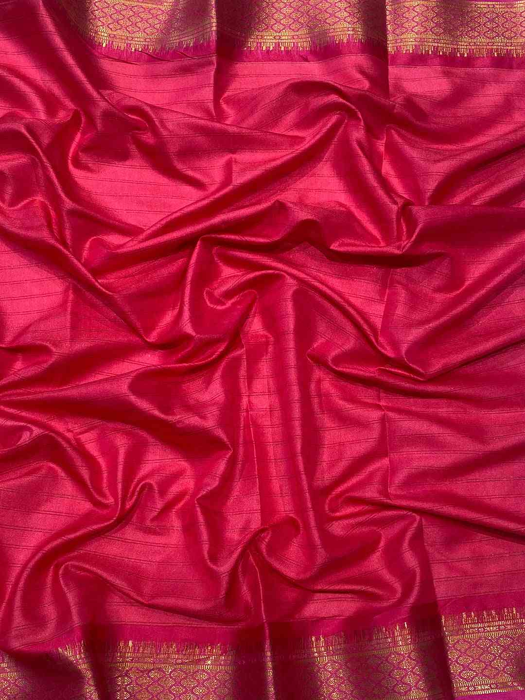 Pink Uppada Kalamkari Digital Print Saree by My Store