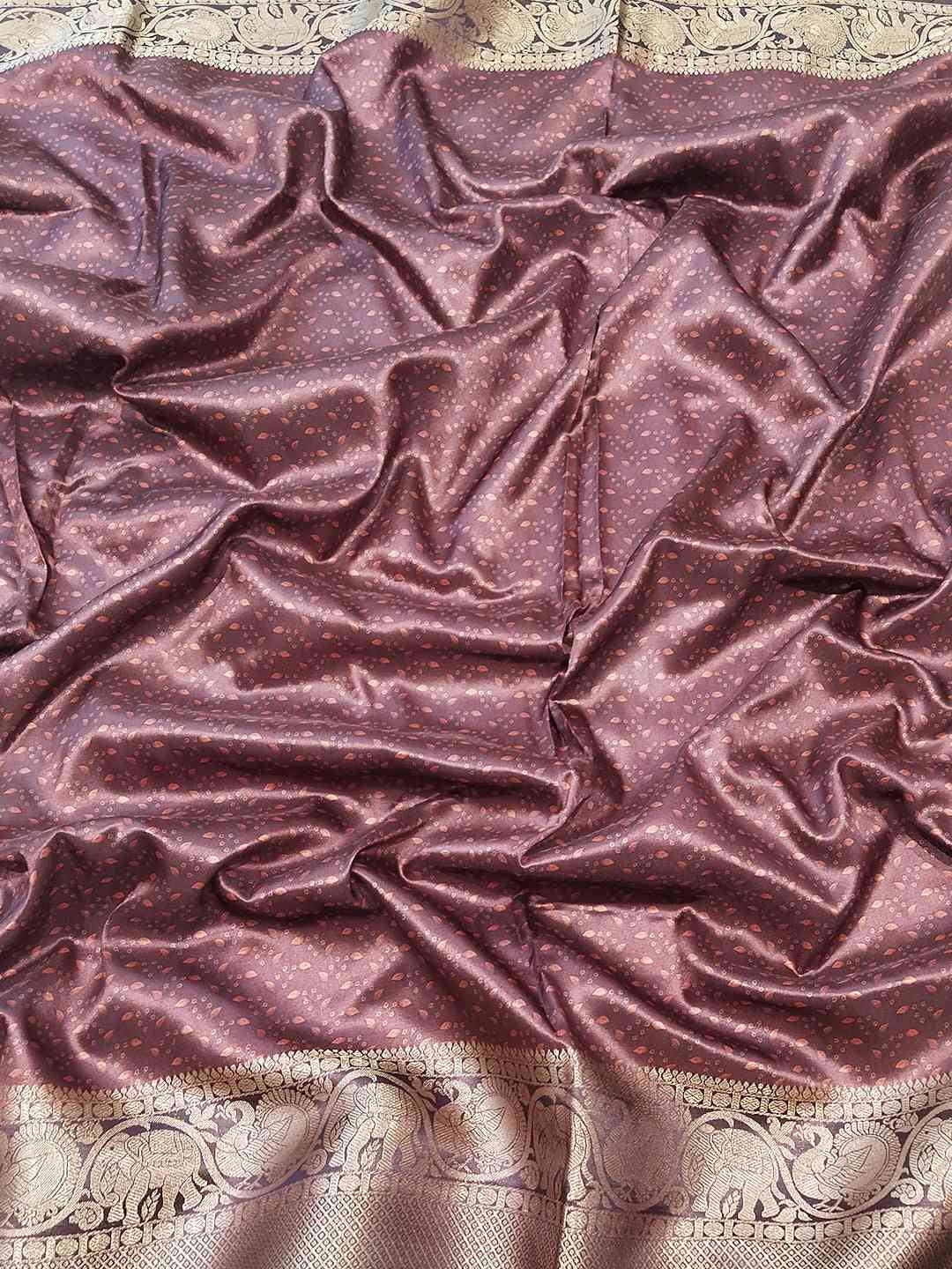 Soft Silk Kalamkari Digital Print Saree by My Store