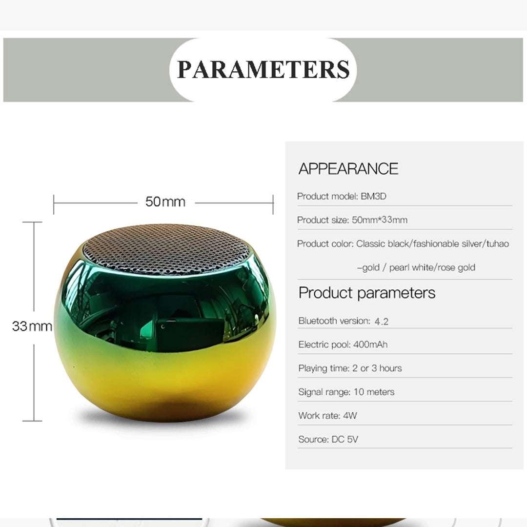 Buy TecSox Mini Bluetooth Speaker | 360 Crystal Clear Sound