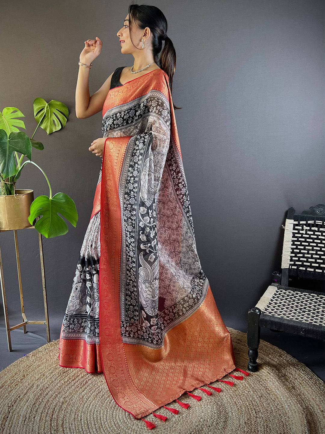 Radiant Kalamkari Kota Saree by My Store