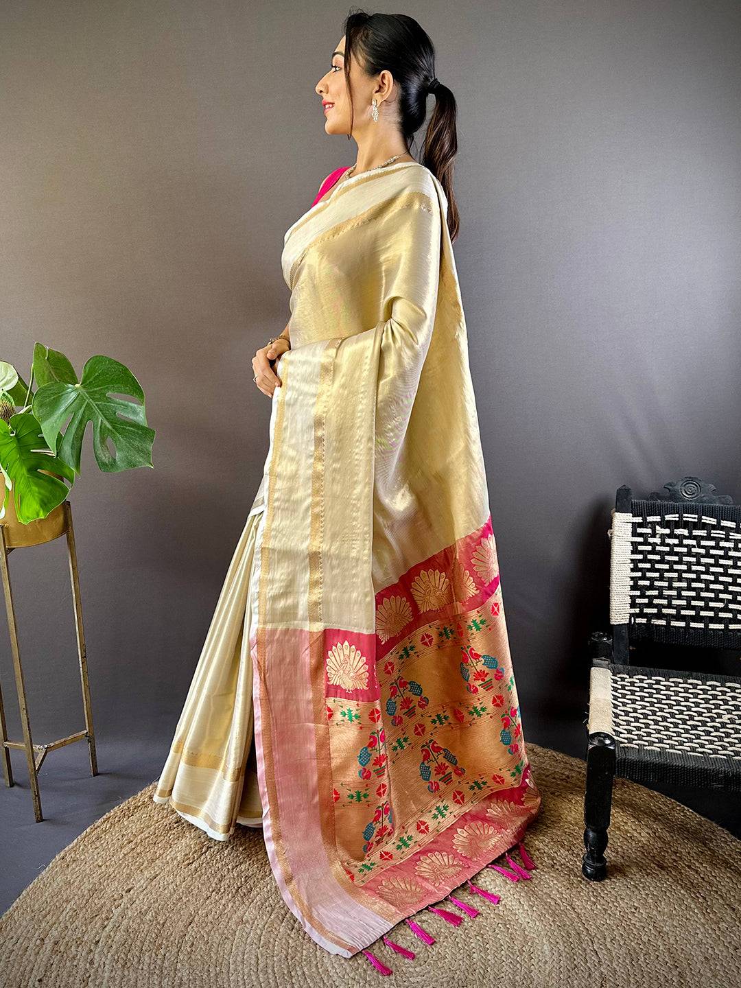Radiant Zari Paithani Saree by My Store