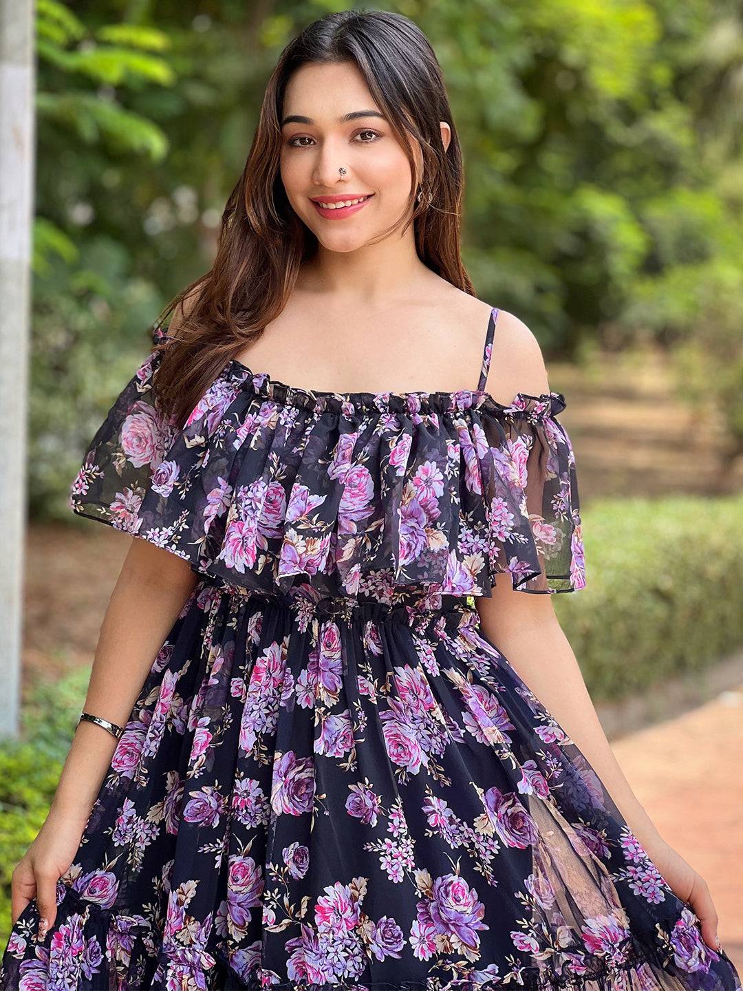 Blossom Off-Shoulder Dress