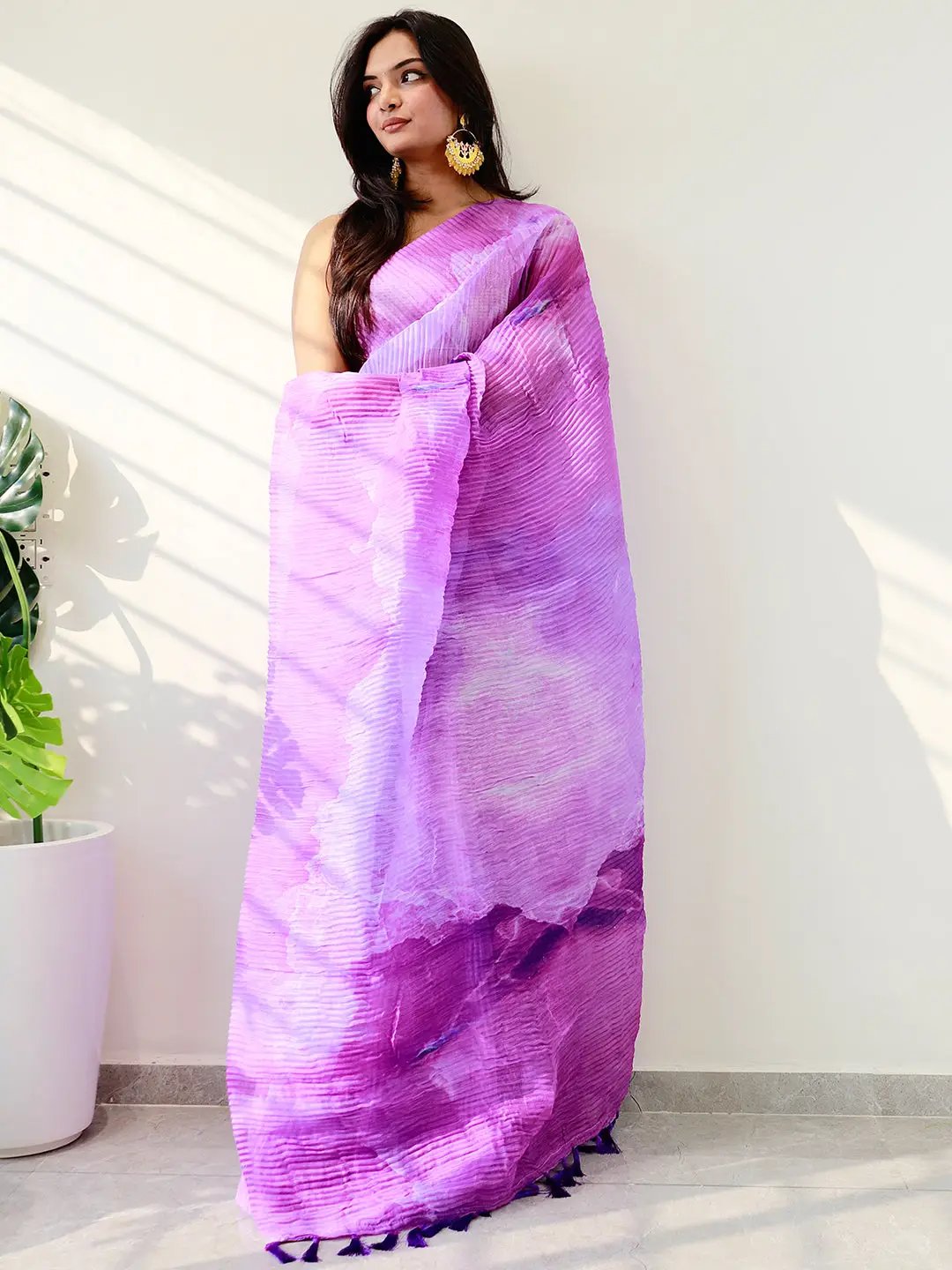 Multy Colored Print Bollywood Design Crash Saree by My Store