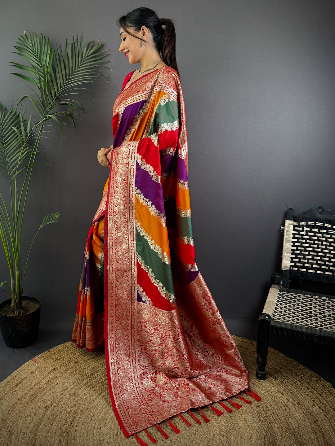 Heritage Banarasi Katan Silk Zari Weaving Saree