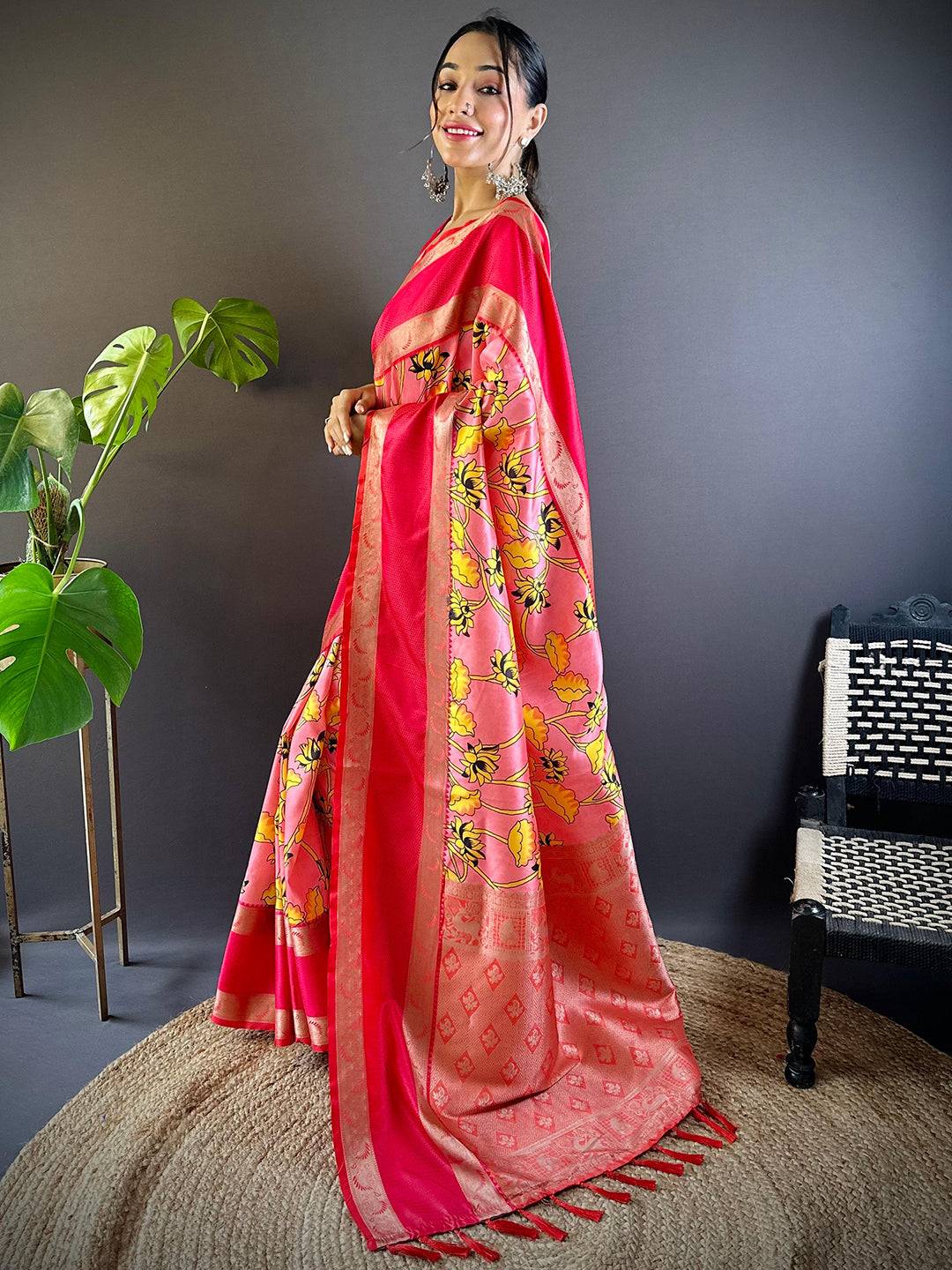 Opulent Rettapet Banarasi Silk Saree by My Store