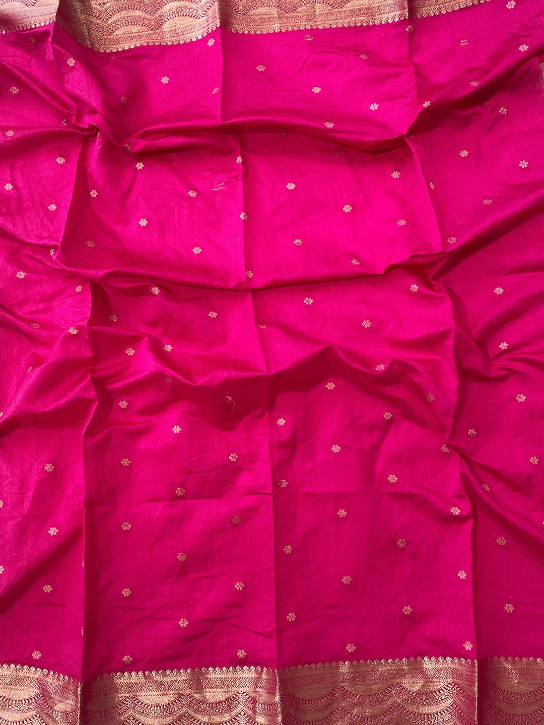 Green Pure Viscose Organza Saree With Fine Gold Zari Weaving Border by My Store