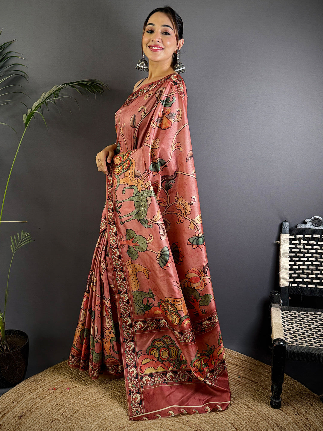 Radiant Soft Dola Silk Printed Saree by My Store