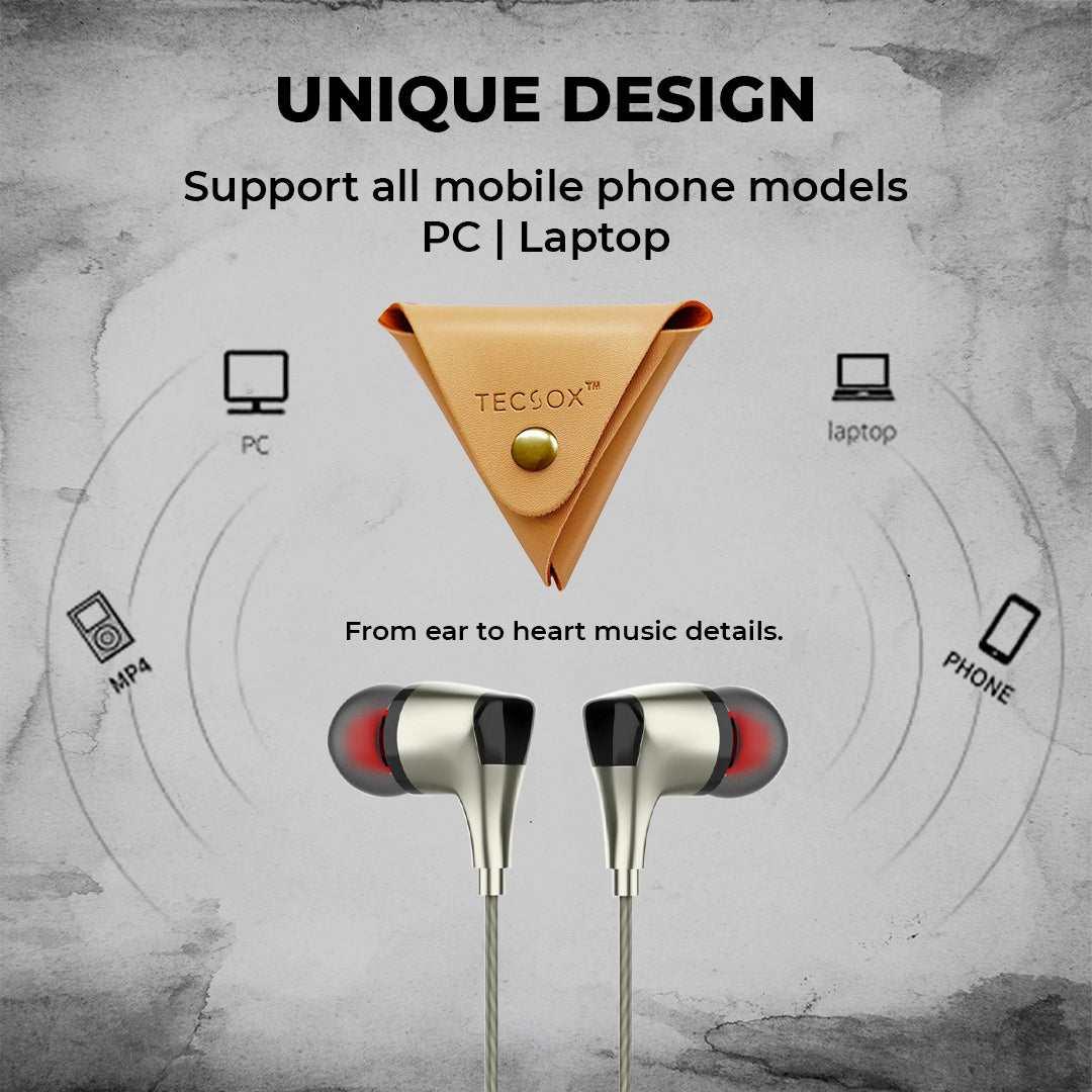 Order TecSox Octave: Wired Earphones | High Bass + Support PC