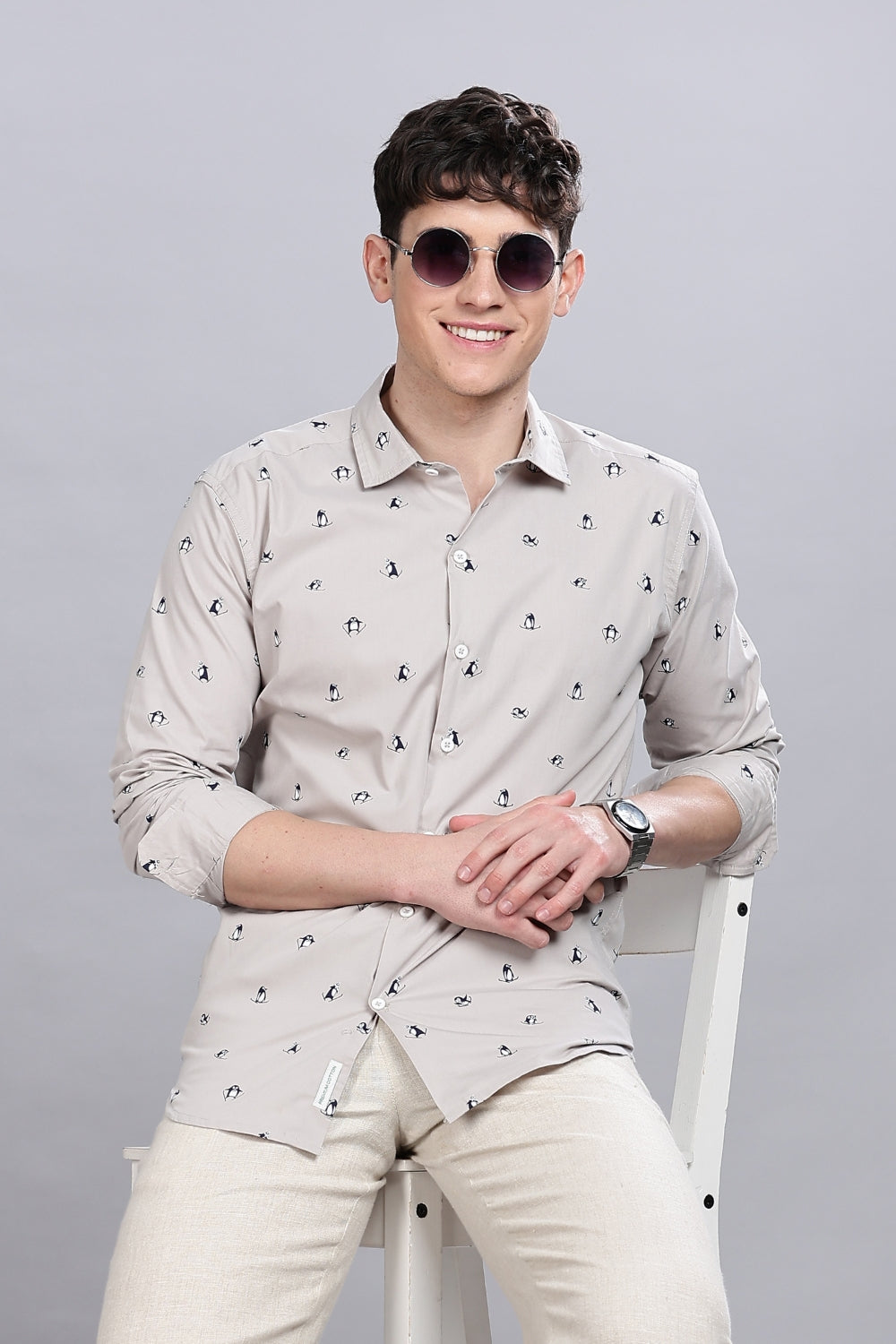 Ski Pingvin Printed Shirt