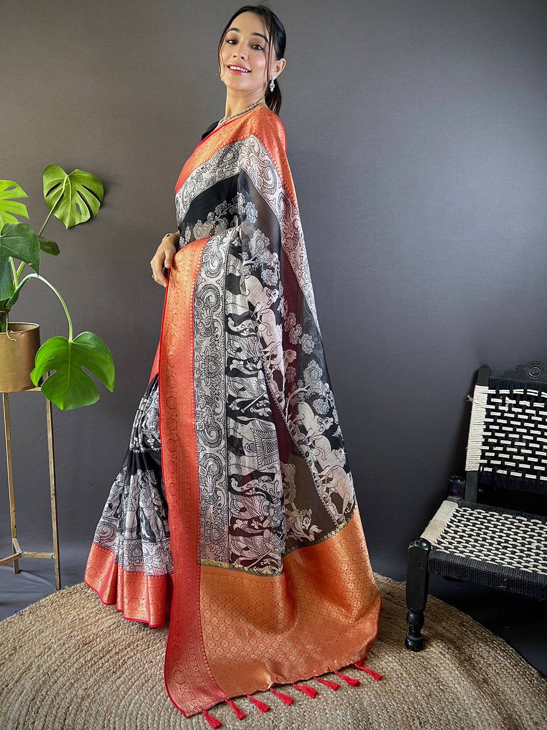 Kalamkari Kota Saree by My Store