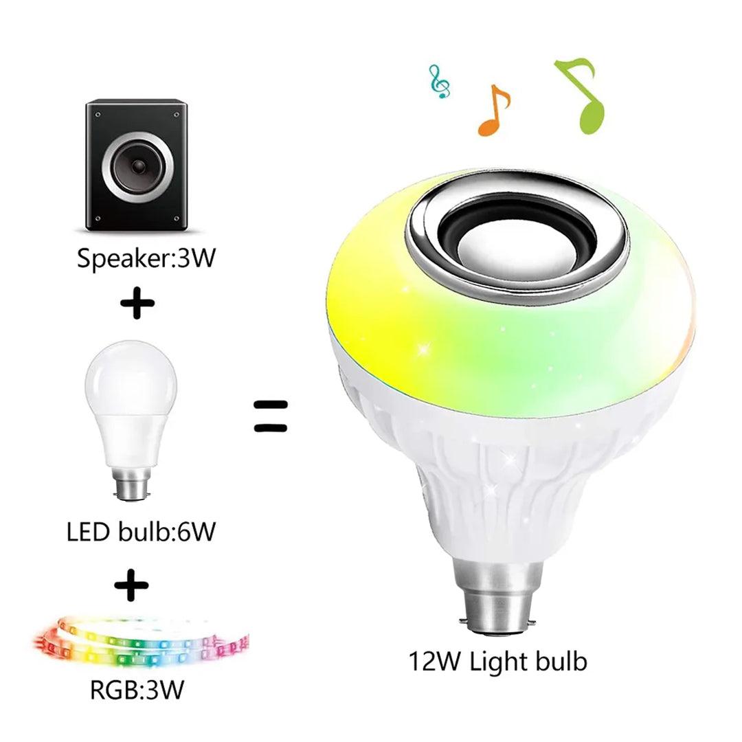 TecSox Bulb Bluetooth Speaker | Multi Color & Music Control