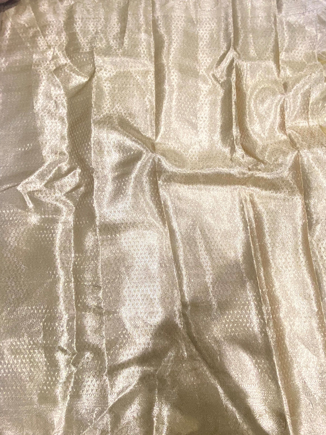 Yellow Tissue Jarokha Zari Weaving Saree