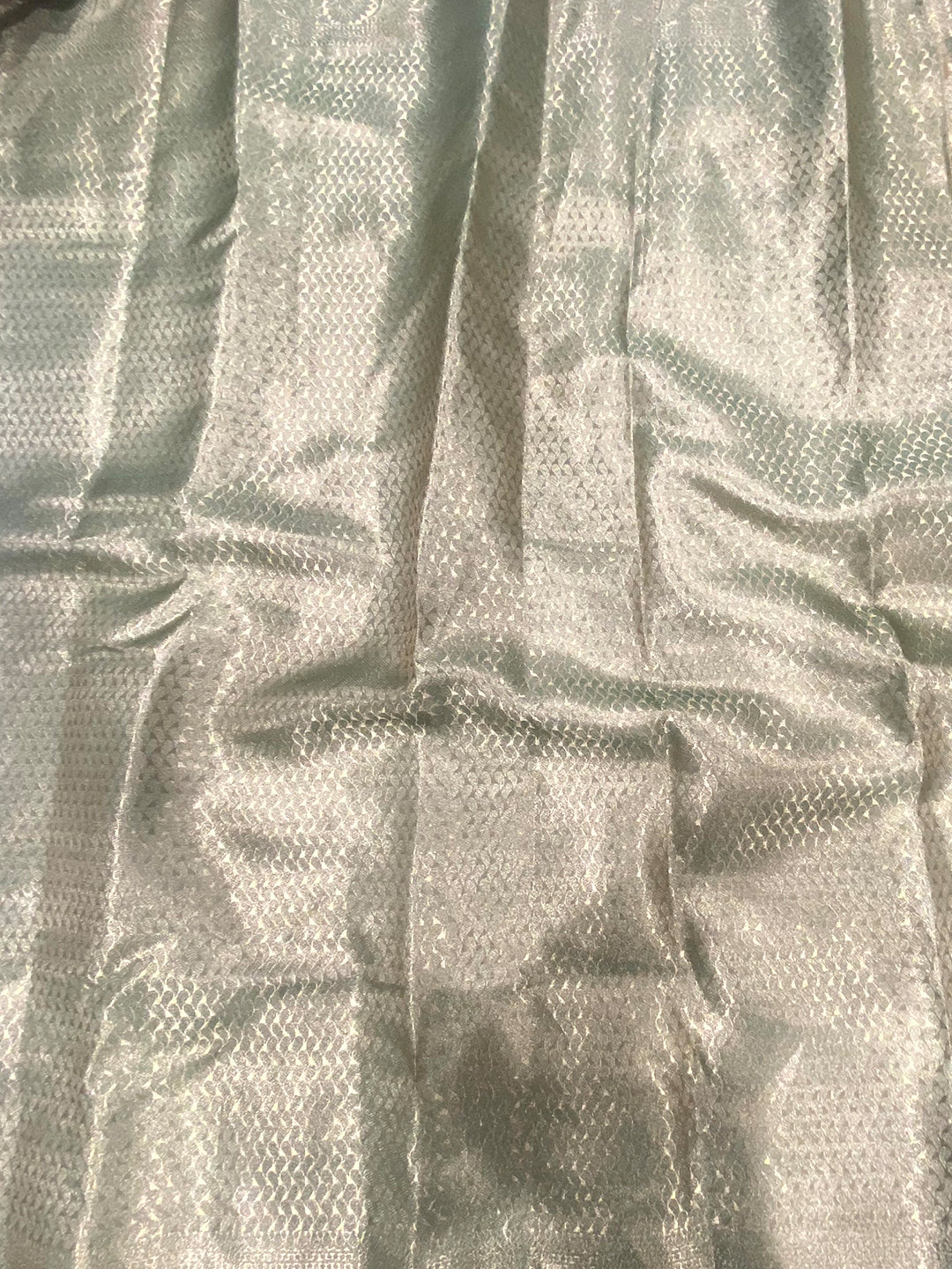 Green Tissue Jarokha Zari Weaving Saree by My Store