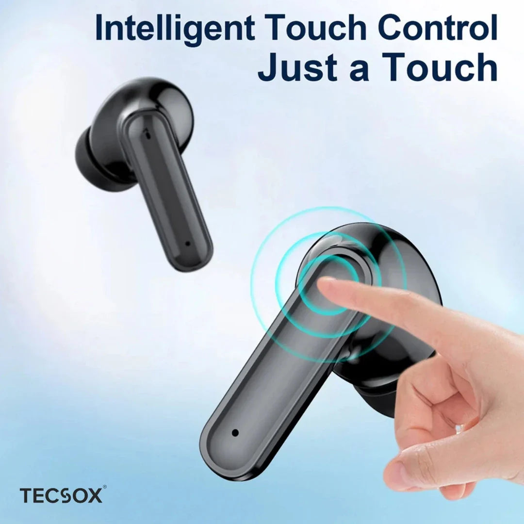 TecSox Pulse411 Bluetooth Earbuds | Deep Bass