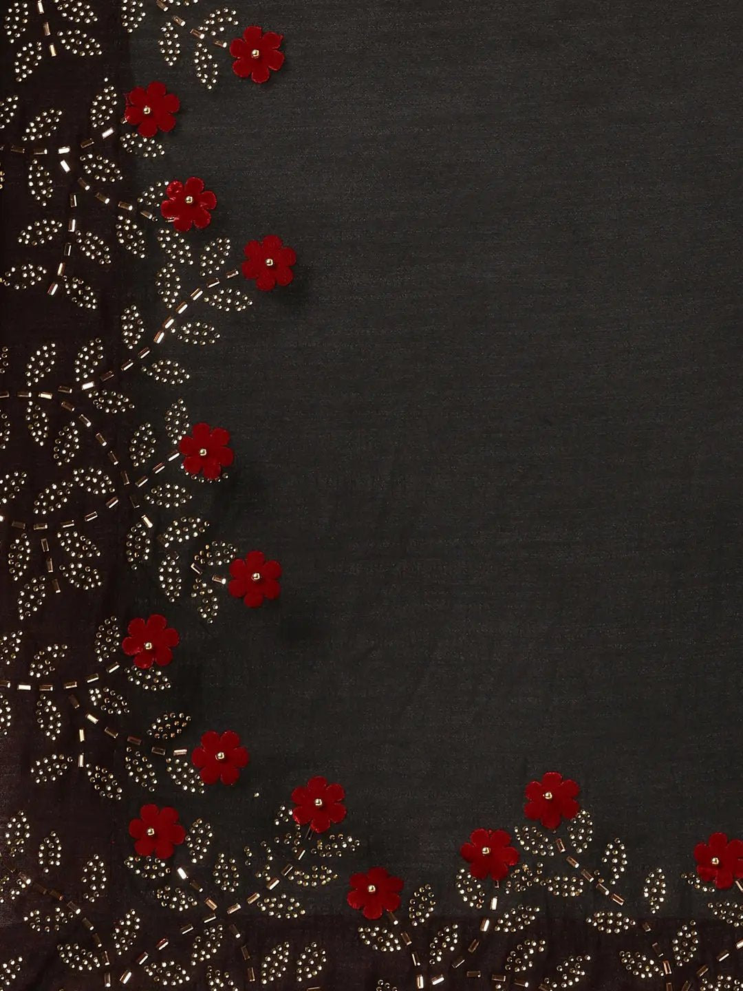 Elegant Vichitra Poly Silk Saree with Exquisite Embellished Border