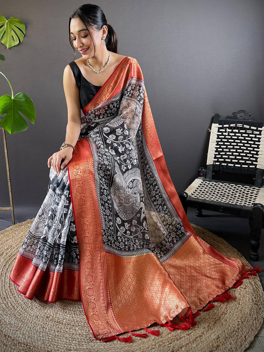 Radiant Kalamkari Kota Saree by My Store