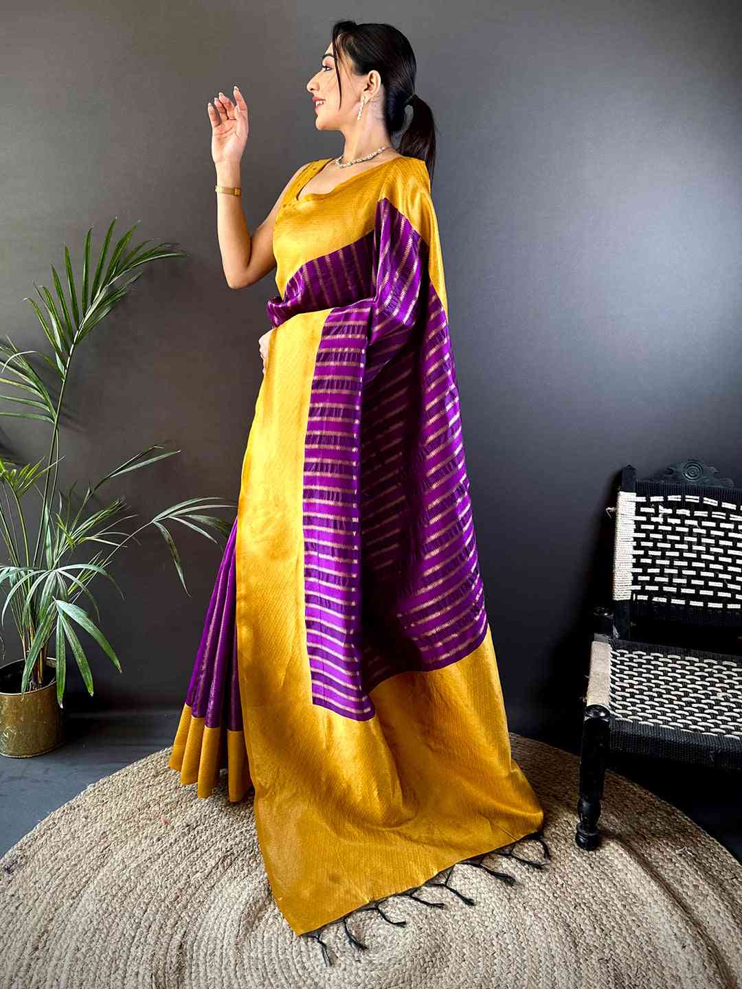Regal Banarasi Katan Soft Silk Saree by My Store