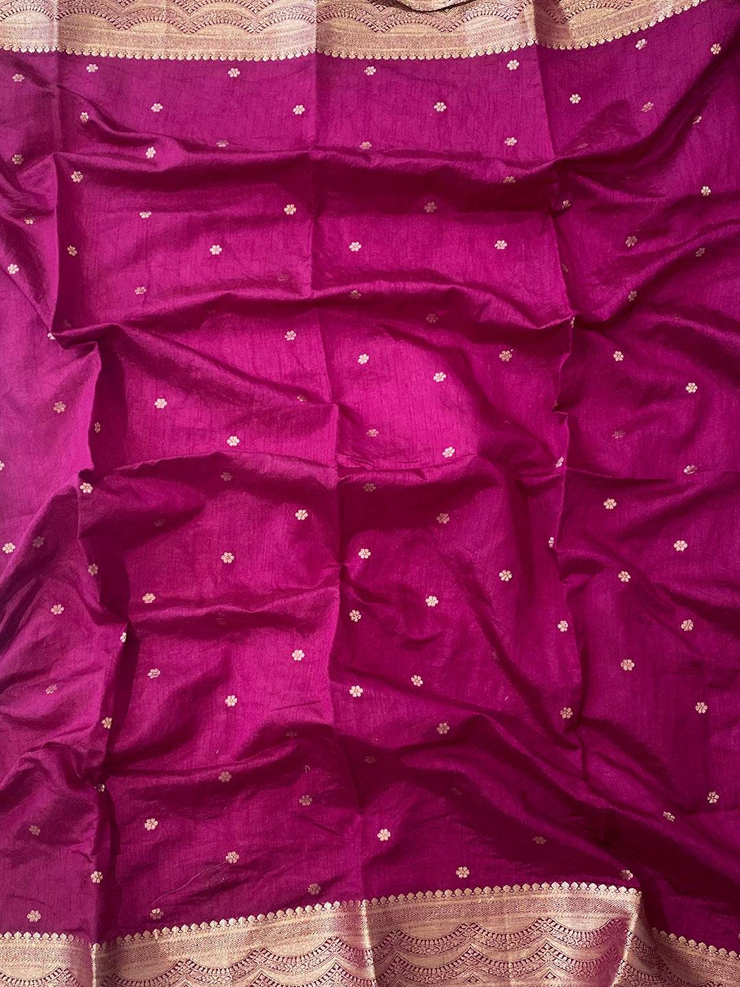 Blue Pure Viscose Organza Saree With Fine Gold Zari Weaving Border