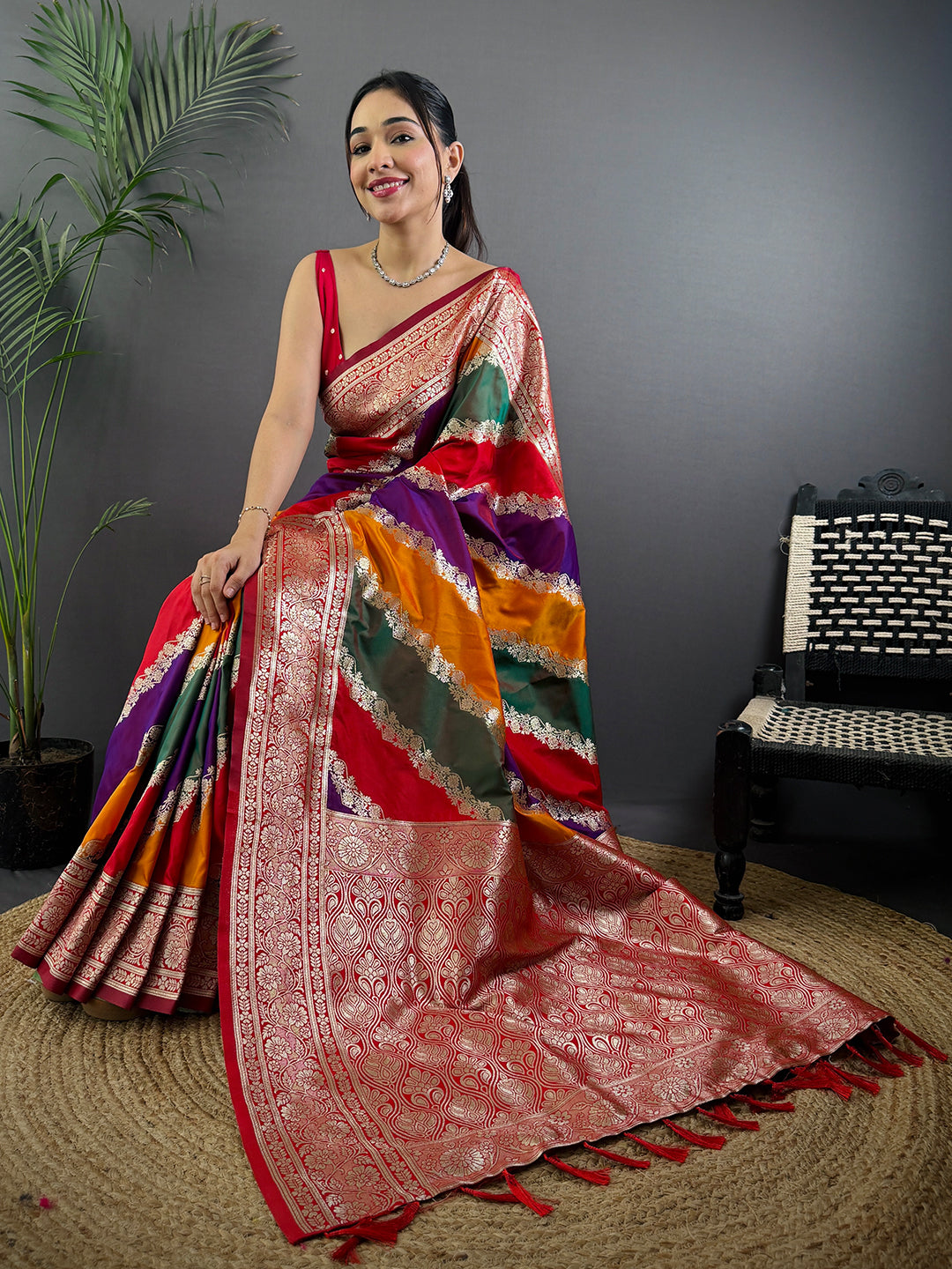Heritage Banarasi Katan Silk Zari Weaving Saree