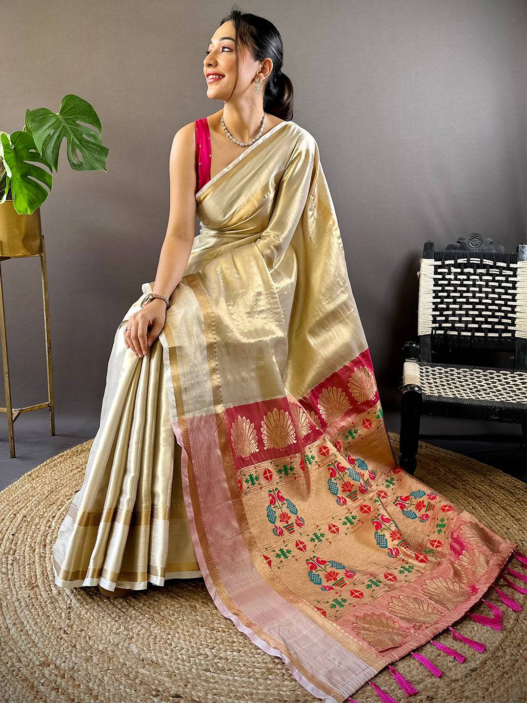 Radiant Zari Paithani Saree by My Store