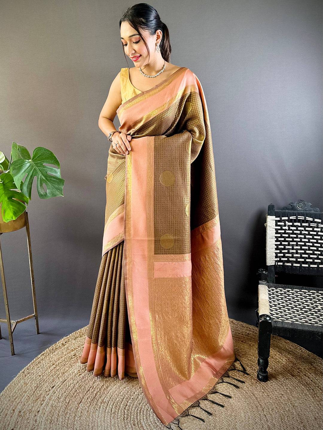 Royal Chex Radiance Banarasi Saree by My Store