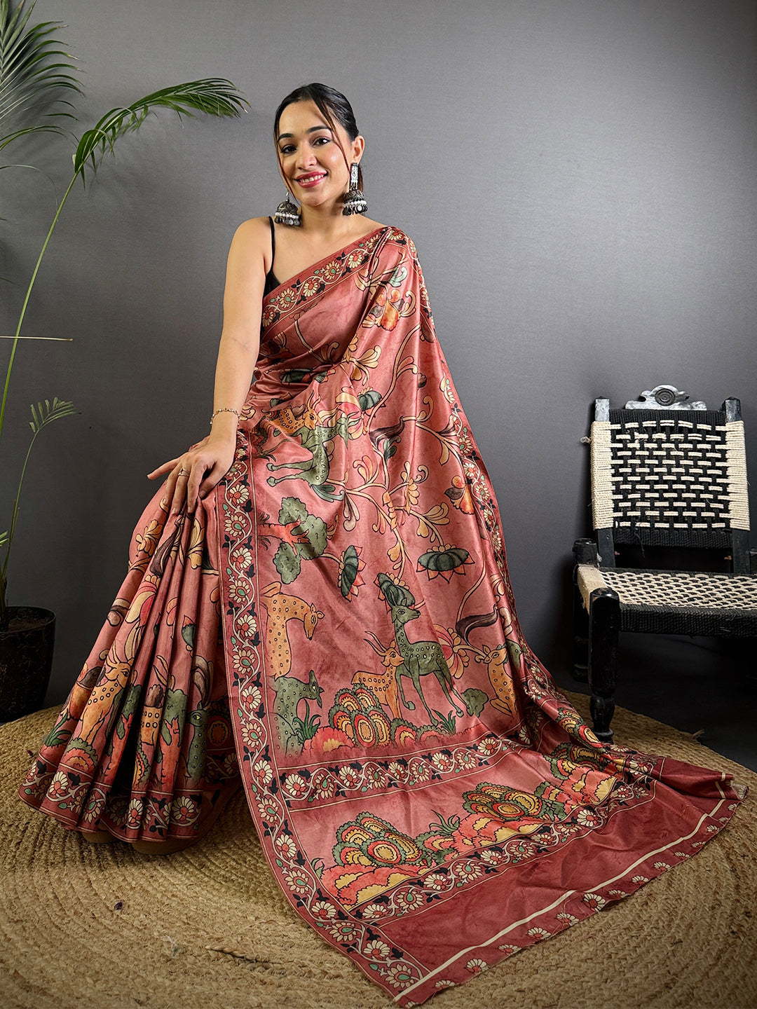 Radiant Soft Dola Silk Printed Saree by My Store