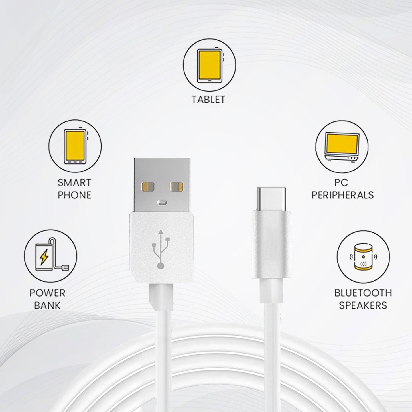 Tecsox 33 Watt fast charging USB A to Type C | Fast Charging