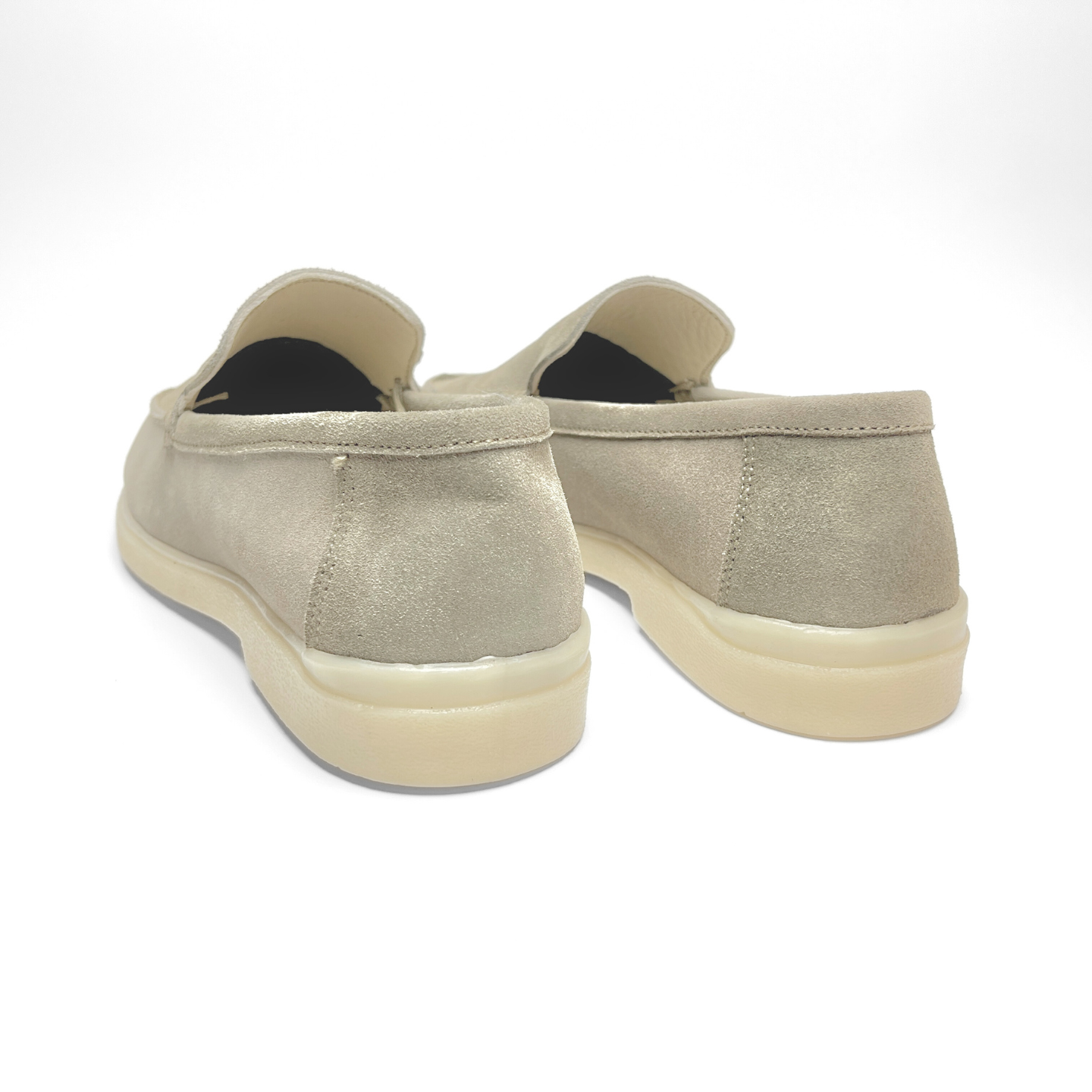 Old Money Suede Leather Loafers (Grey)
