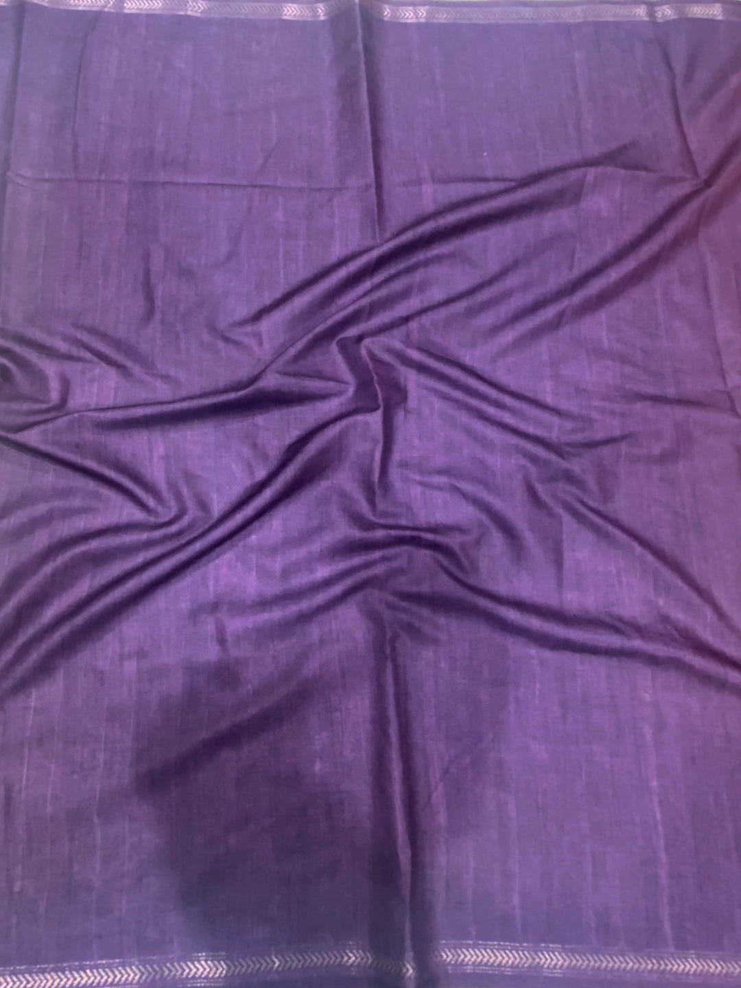 Gajari Tussar Silk Kalamkari Printed Saree by My Store