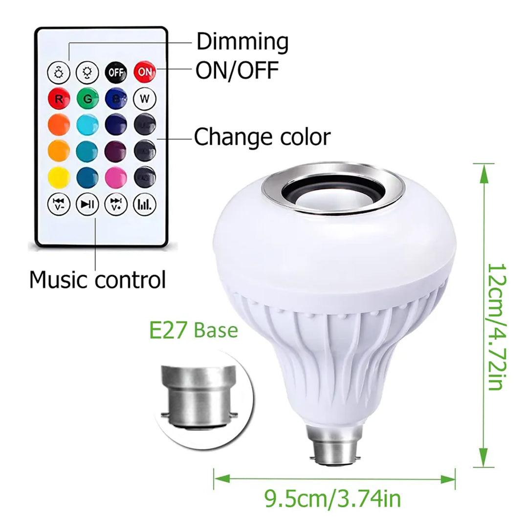 TecSox Bulb Bluetooth Speaker | Multi Color & Music Control