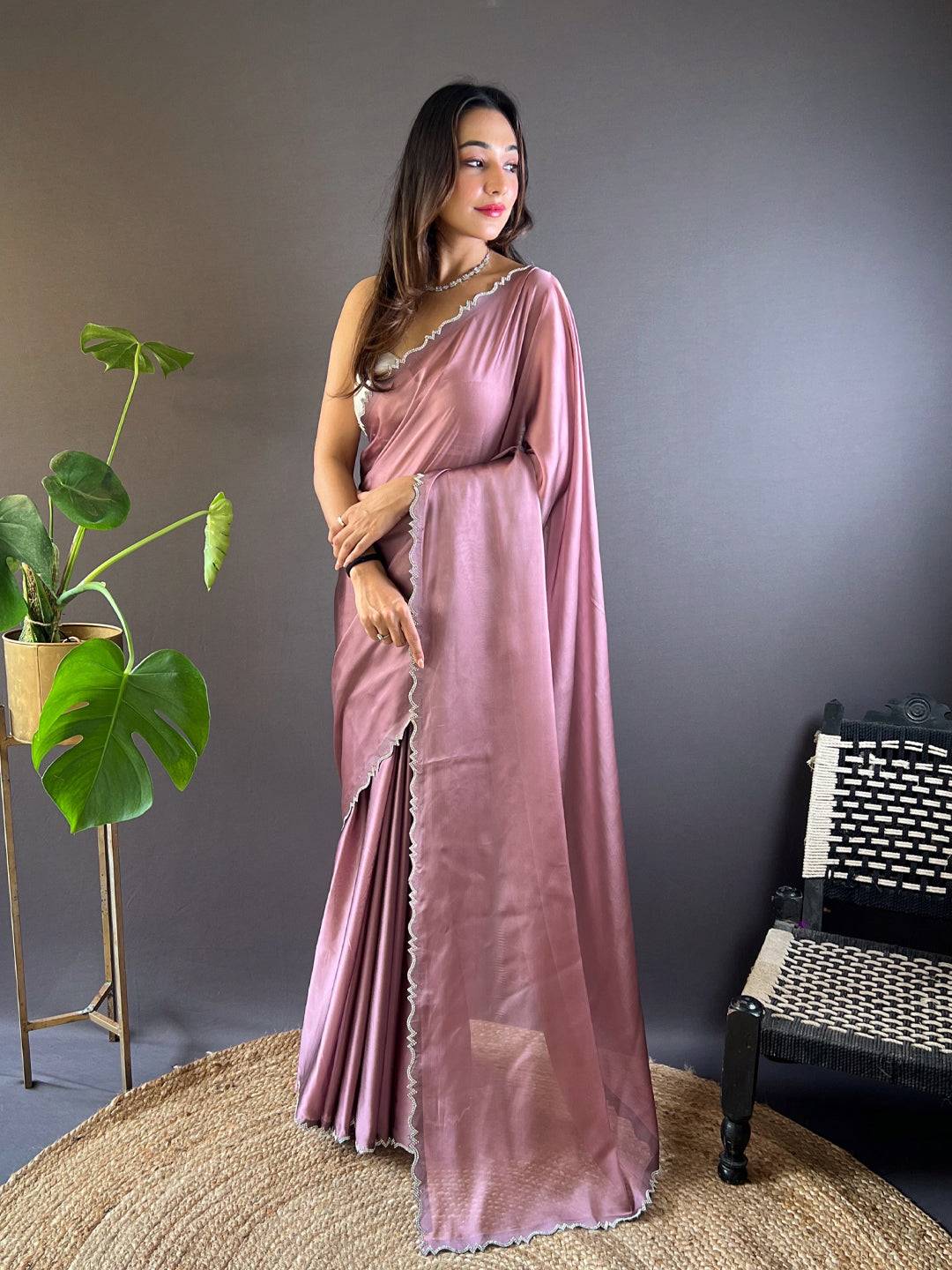 Sunset Glow Rangoli Silk Saree by My Store