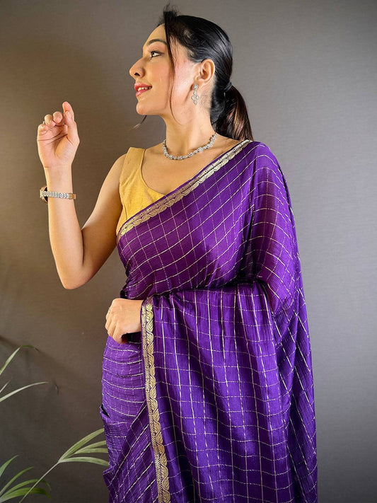 Heritage Viscose Zari Weaving Saree by My Store