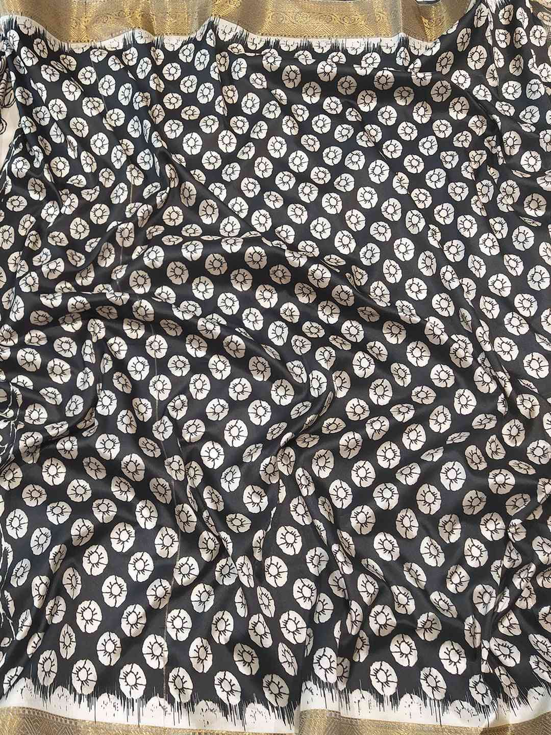 Stunning Kalamkari and Block Print Work Saree