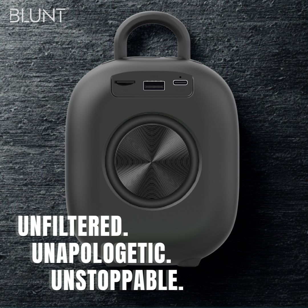 BLUNT SOUNDWAVE M3 - 15W Portable Bluetooth Speaker with TWS, FM, SD Card & Volume Control