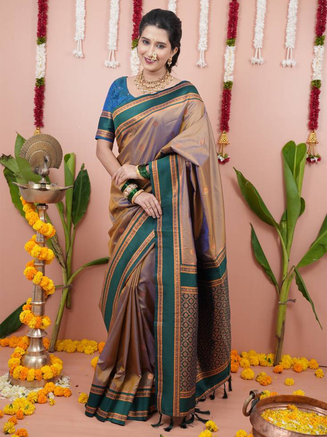 Soft NarayanPaith Paithani Saree by My Store