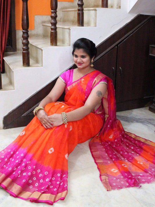 Kota Doriya Bandhej Saree by My Store