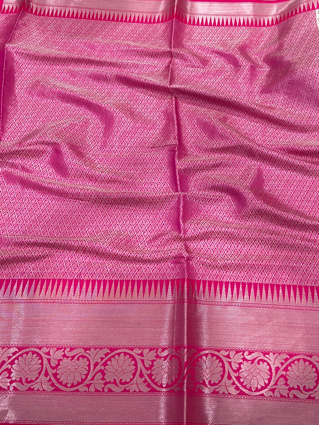 Elegant Cream Kora Tissue Saree by My Store