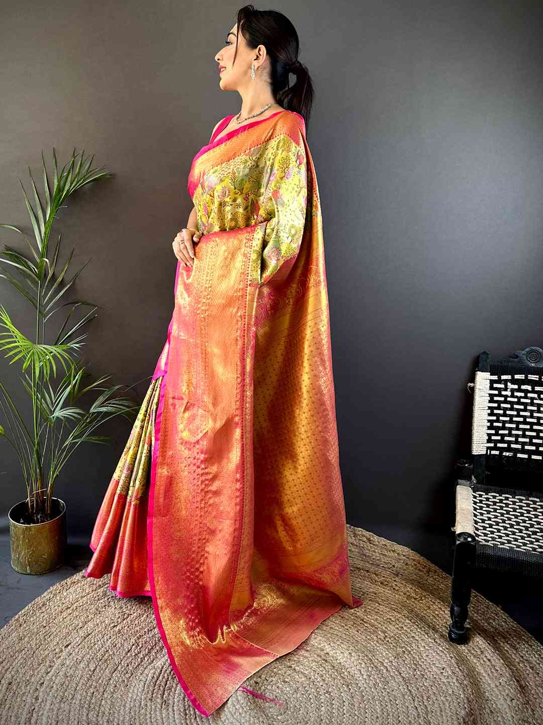 Elegant Banarasi Zari Woven Silk Saree