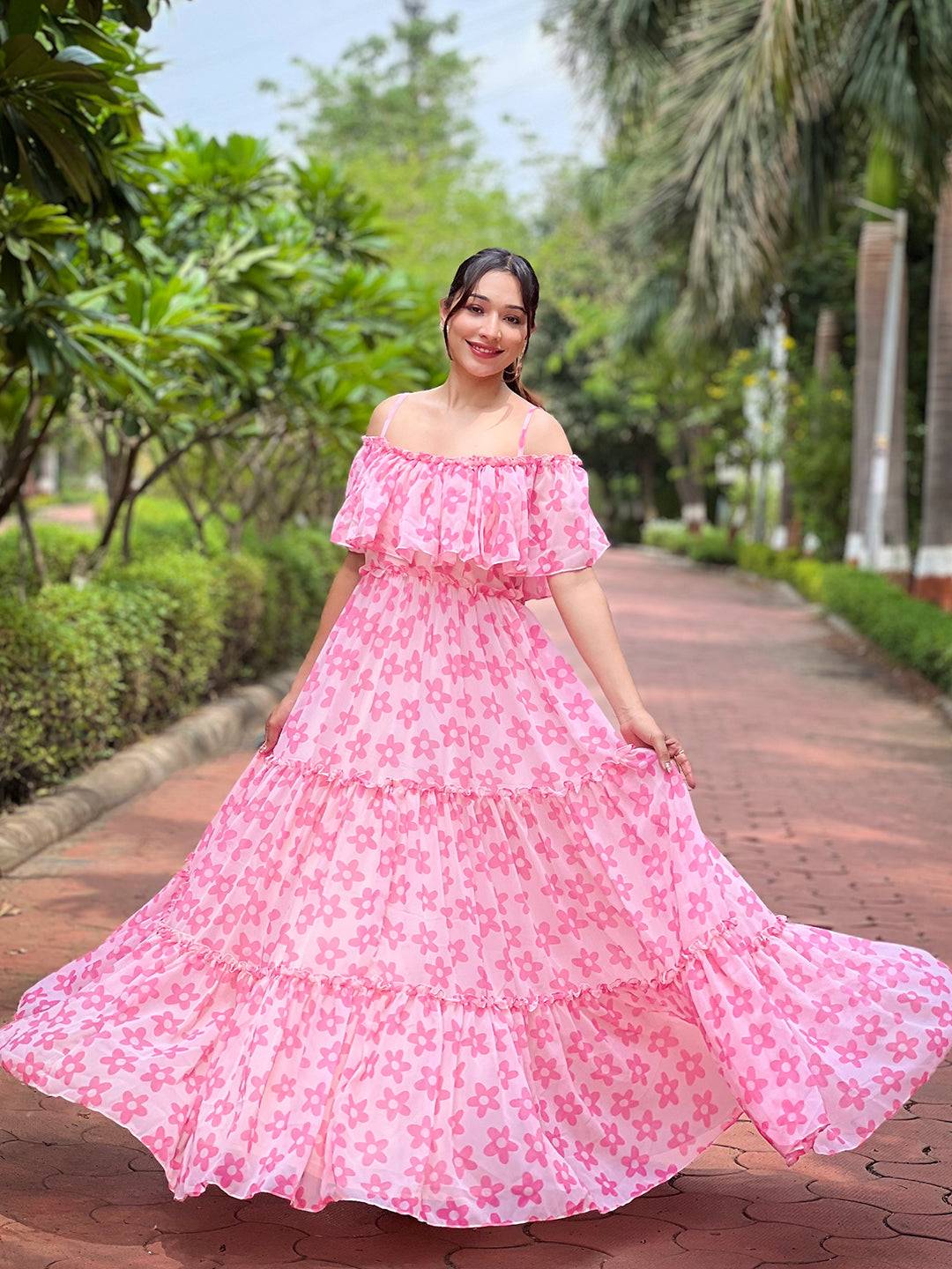 Serene Rosette Flower Dress by My Store