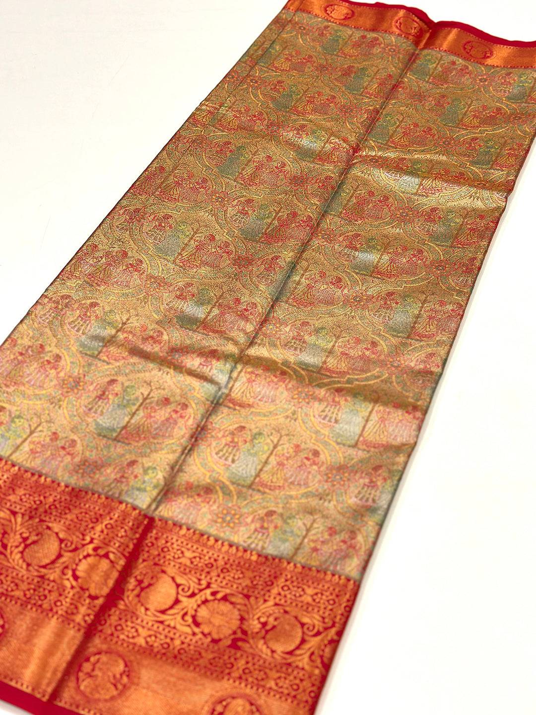 Royal Heritage Dharmavaram Silk Saree by My Store