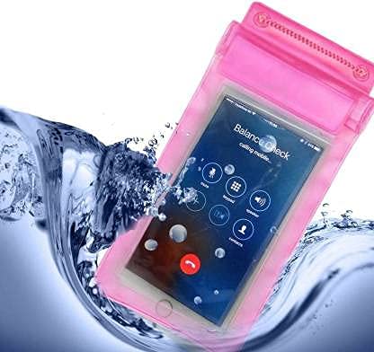 Buy TecSox Waterproof Sealed PVC Transparent Rain Protection Mobile Cover Pouch