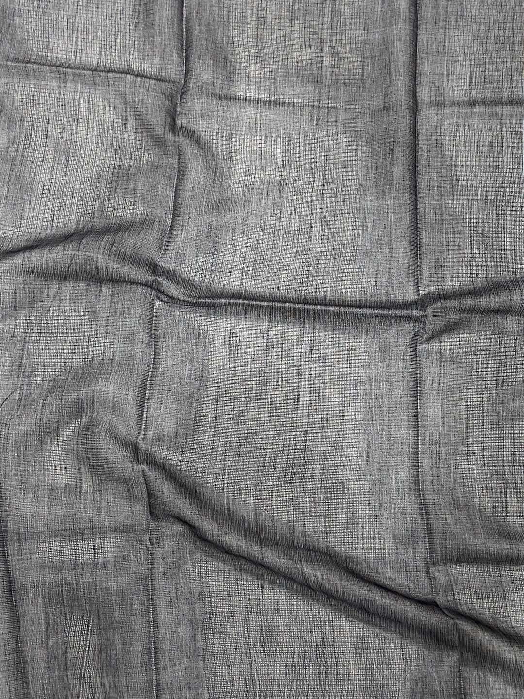 Dusty Blue Kota Floral Digital Cut Work Saree by My Store
