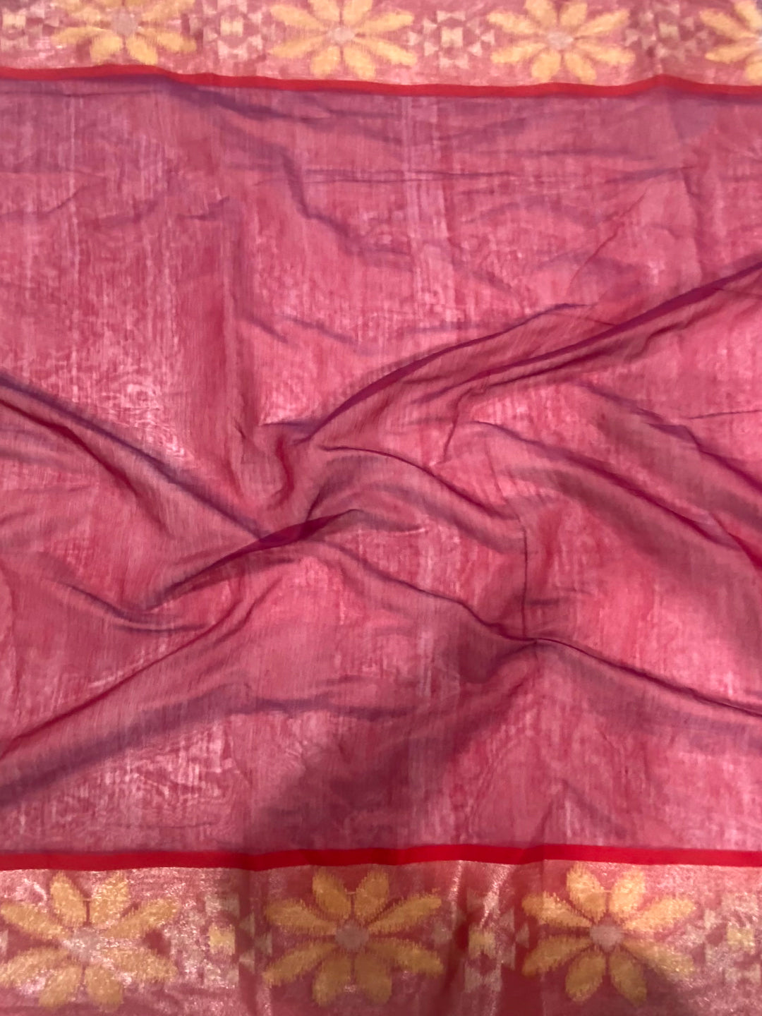 Purple Soft Chanderi Pochampally Ikkat Saree